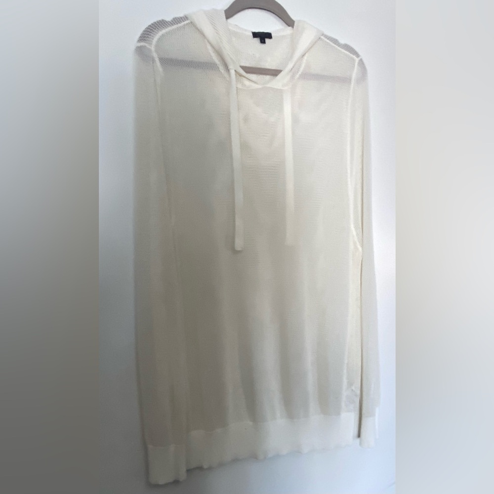 Sen mesh hooded top